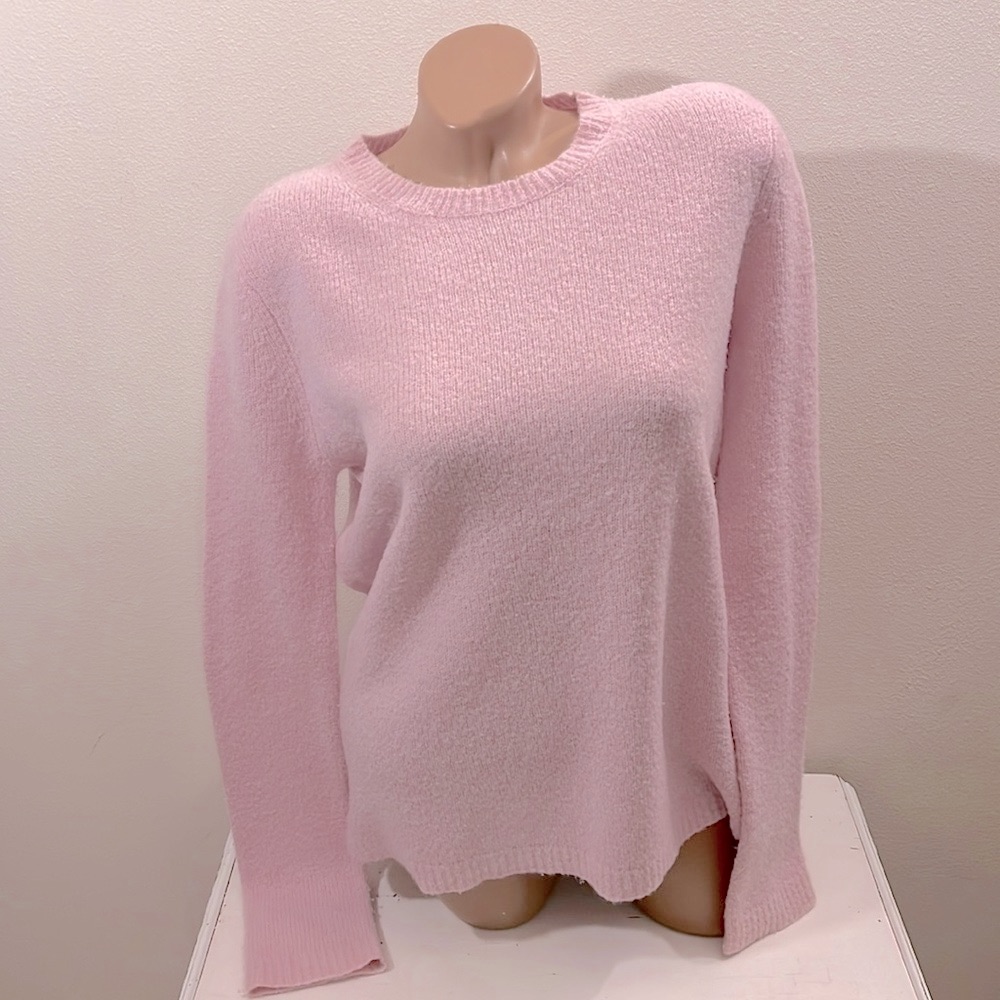 Gabriela Hearst Pink Cashmere And Silk Long Sleeve Sweater